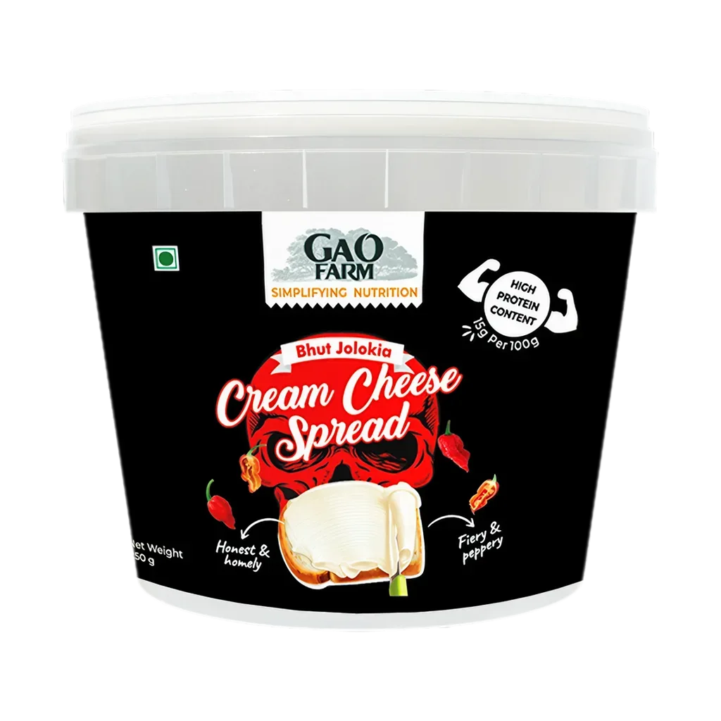 High protein spicy cream cheese - Bhut jolokia flavour