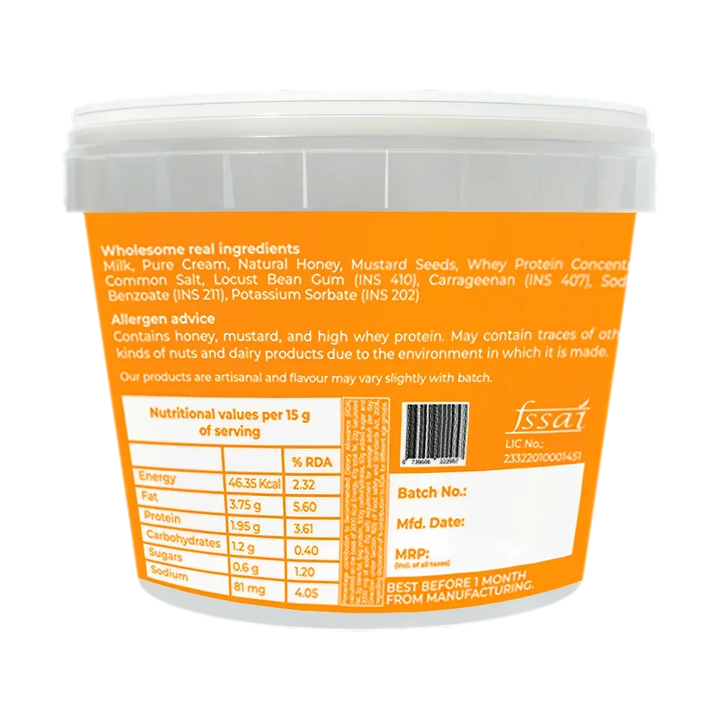 High protein honey mustard cream cheese