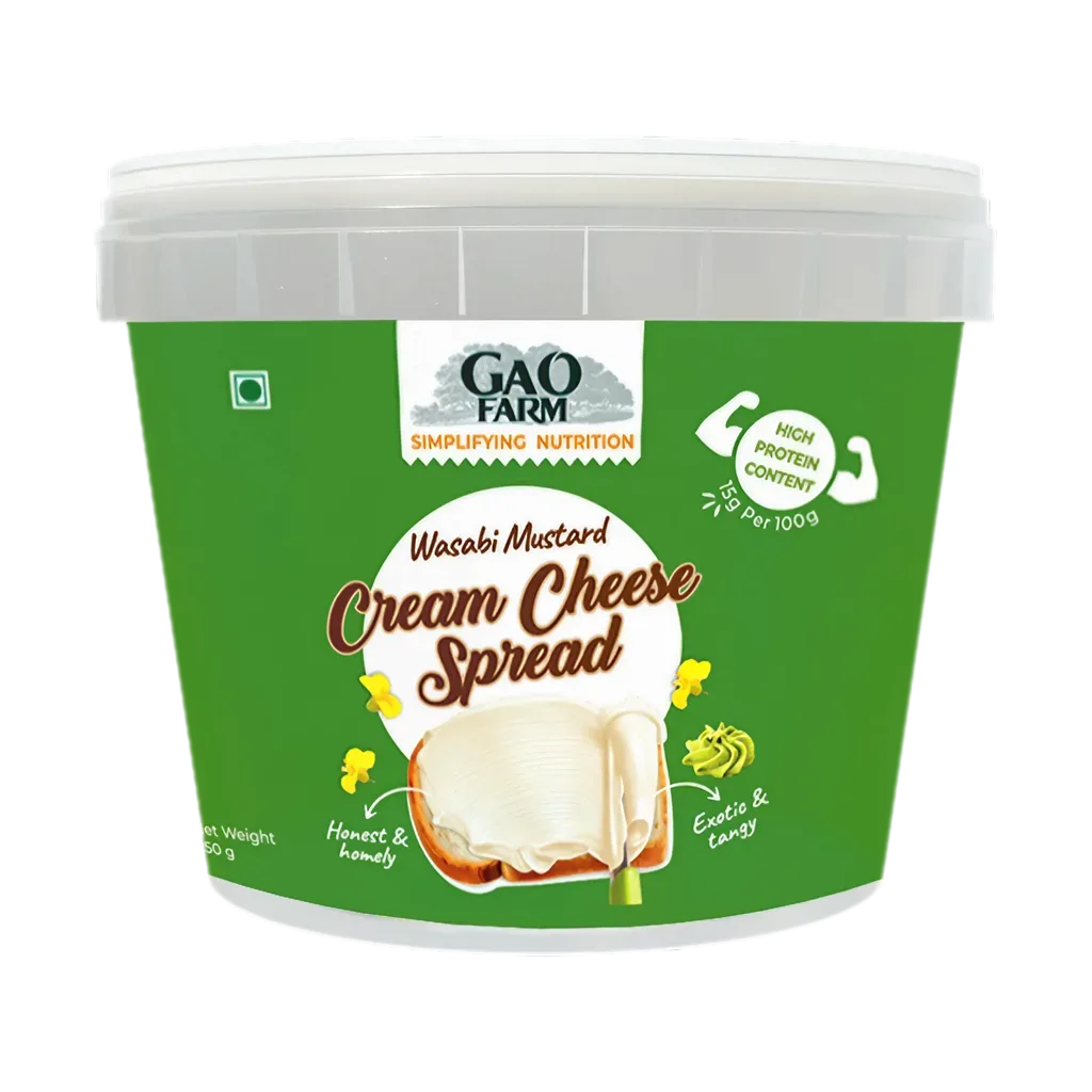 wasabi mustard cream cheese spread - high protein cream cheese