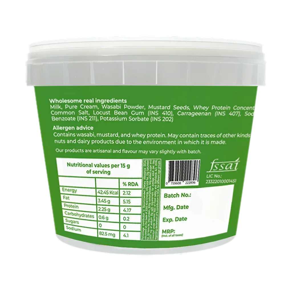 High protein wasabi mustard cream cheese-buy cream cheese online